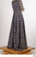  Photos Woman in Historical Dress 1 15th Century Medieval Clothing blue dress leg lower body 0006.jpg